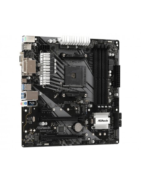 Asrock B450M Pro4-F AMD B450 Zócalo AM4 micro ATX