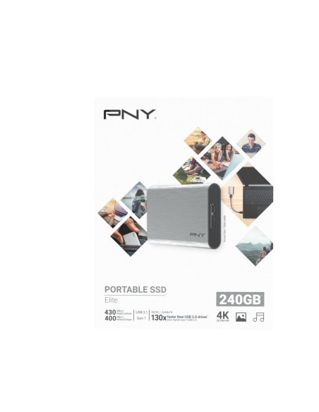 PNY Elite 240 GB Plata