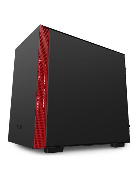 NZXT H210i Matte Black Red Mini Tower Negro, Rojo