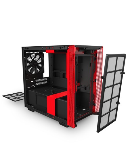 NZXT H210i Matte Black Red Mini Tower Negro, Rojo