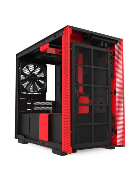 NZXT H210i Matte Black Red Mini Tower Negro, Rojo