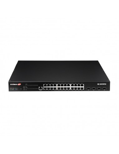 Edimax GS-5424PLX switch Gestionado L2 Gigabit Ethernet (10 100 1000) Energía sobre Ethernet (PoE) 1U Negro
