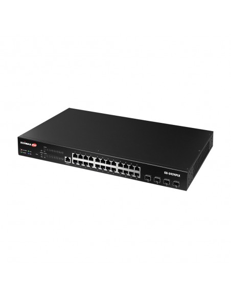 Edimax GS-5424PLX switch Gestionado L2 Gigabit Ethernet (10 100 1000) Energía sobre Ethernet (PoE) 1U Negro
