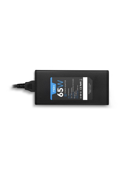 NOX NXPWR65NB adaptador e inversor de corriente Interior 65 W Negro