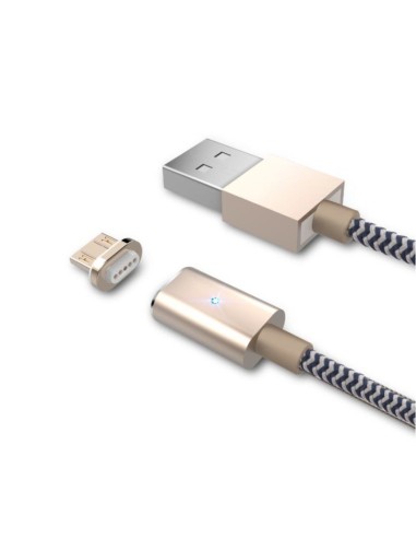 Bluestork SMART-MU-MAG cable USB 1,2 m USB 2.0 USB A Micro-USB B Negro, Oro, Blanco