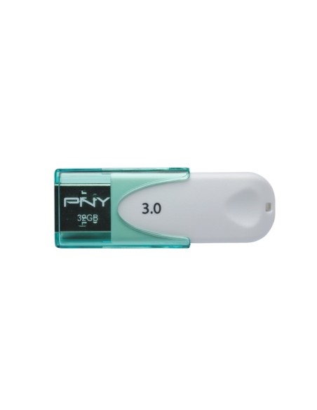 PNY Attaché 4 3.0 32GB unidad flash USB USB tipo A 3.2 Gen 1 (3.1 Gen 1) Verde, Blanco