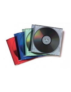 Fellowes 98317 funda para discos ópticos Caja transparente para CD 1 discos Multicolor