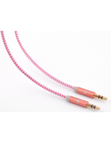 Bluestork TRENDY-AUX-W cable de audio 1,2 m 3,5mm Rosa