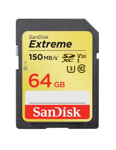 SanDisk Exrteme 64 GB memoria flash SDXC UHS-I Clase 10