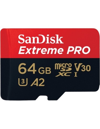SanDisk 64GB Extreme Pro microSDXC memoria flash Clase 10