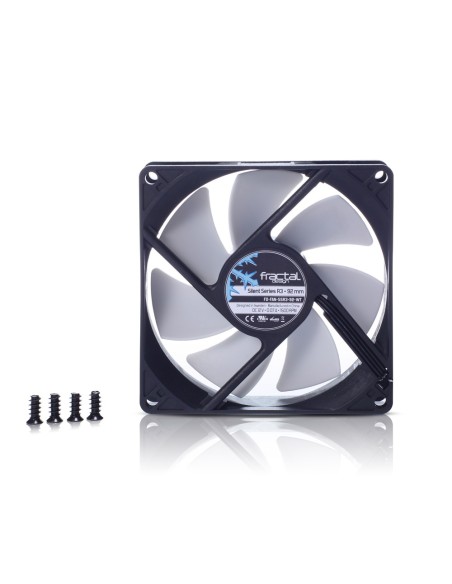 Fractal Design Silent Series R3 92mm Carcasa del ordenador Ventilador 9,2 cm Negro, Blanco