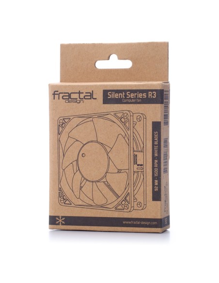 Fractal Design Silent Series R3 92mm Carcasa del ordenador Ventilador 9,2 cm Negro, Blanco