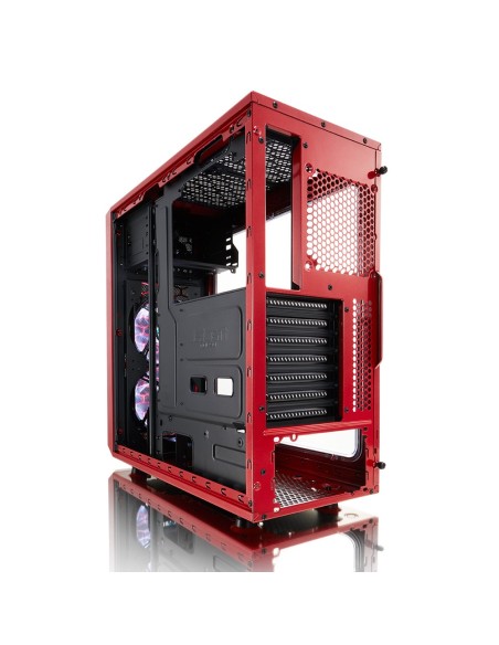 Fractal Design Focus G Midi Tower Negro, Rojo
