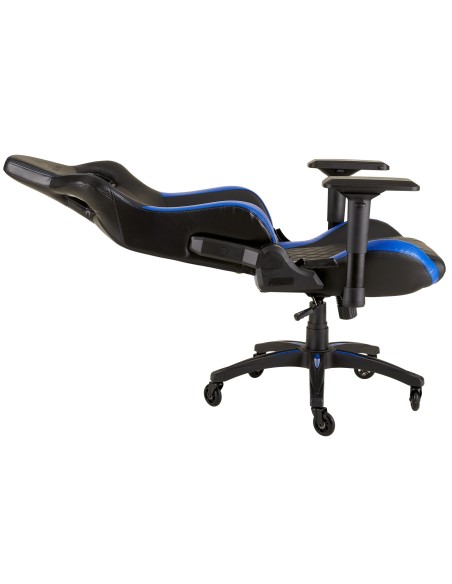 Corsair T1 Race Silla para videojuegos de PC Negro, Azul