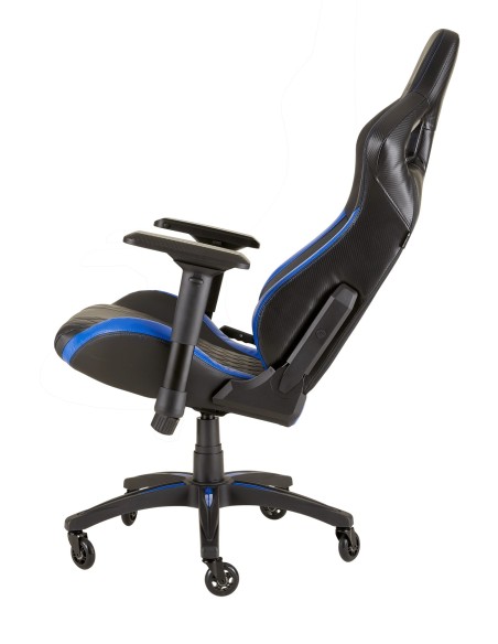 Corsair T1 Race Silla para videojuegos de PC Negro, Azul