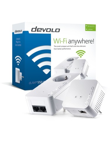 Devolo dLAN 550 WiFi Starter Kit 100 Mbit s Ethernet Blanco 2 pieza(s)