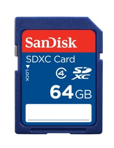 SanDisk 64GB SDXC memoria flash Clase 4