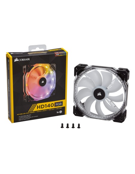 Corsair CO-9050068-WW ventilador de PC Carcasa del ordenador 14 cm Negro, Translúcido