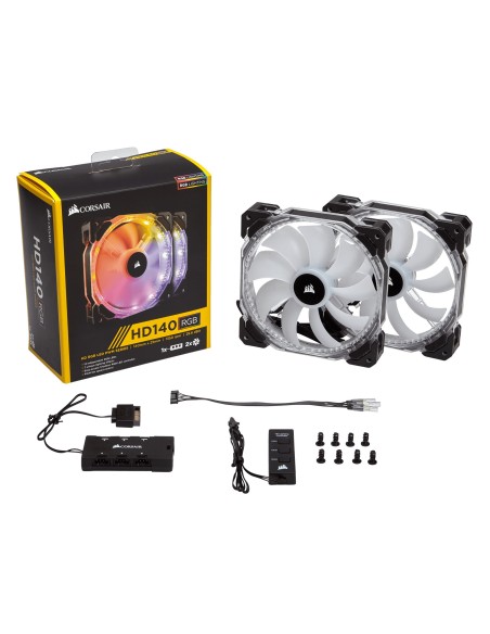 Corsair CO-9050069-WW ventilador de PC Carcasa del ordenador 14 cm Negro, Translúcido