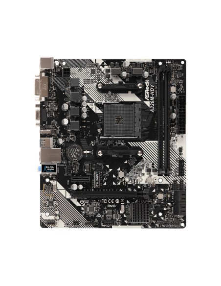 Asrock A320M-HDV R4.0 AMD A320 Zócalo AM4 micro ATX
