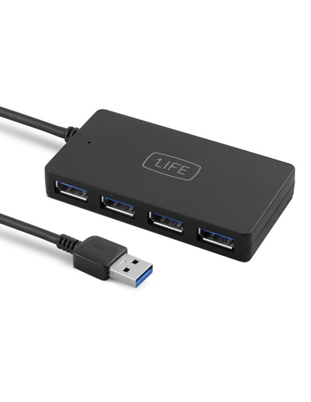 1Life usb hub 4 5000 Mbit s Negro