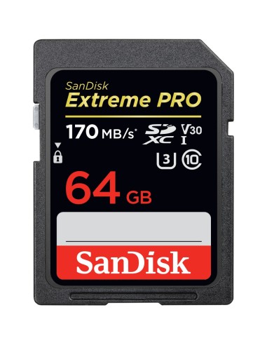 SanDisk Exrteme PRO 64 GB memoria flash SDXC UHS-I Clase 10