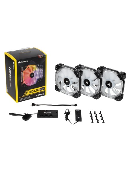 Corsair HD120 Carcasa del ordenador Ventilador 12 cm Negro, Blanco