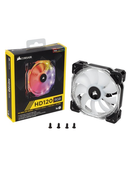 Corsair HD120 Carcasa del ordenador Ventilador 12 cm Negro, Blanco