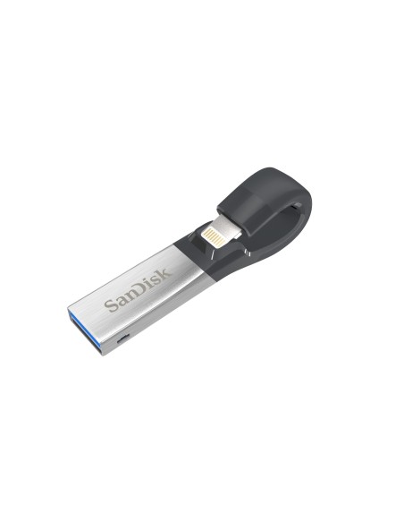 SanDisk iXpand unidad flash USB 16 GB USB Type-A   Lightning 3.2 Gen 1 (3.1 Gen 1) Negro, Plata
