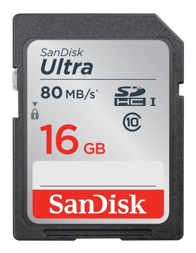 SanDisk Ultra memoria flash 16 GB SDHC UHS-I Clase 10