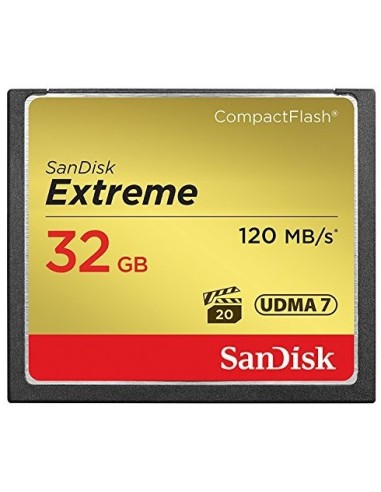 SanDisk 32GB Extreme memoria flash CompactFlash