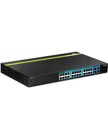 Trendnet TPE-2840WS switch Gestionado Gigabit Ethernet (10 100 1000) Energía sobre Ethernet (PoE) 1U Negro