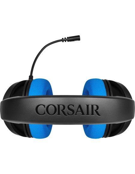 Corsair HS35 Auriculares Diadema Conector de 3,5 mm Negro, Azul