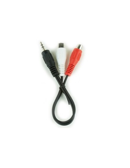 Gembird CCA-406 cable de audio 0,2 m 3,5mm 2 x RCA Negro, Rojo, Blanco