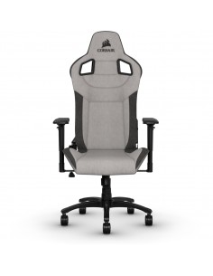 Corsair CF-9010031-WW silla para videojuegos Silla para videojuegos de PC Asiento acolchado Negro, Gris