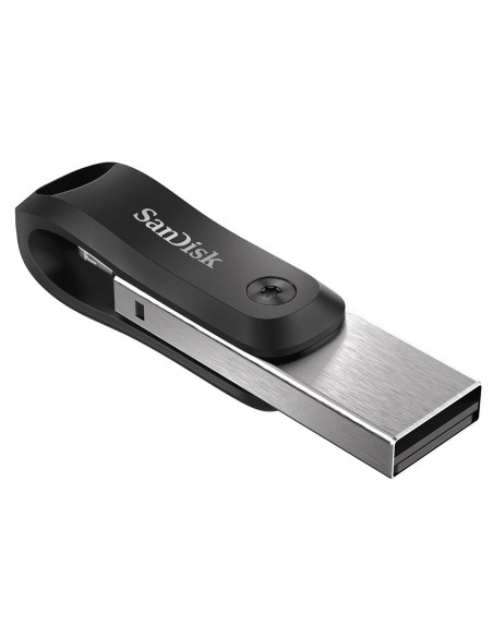SanDisk iXpand unidad flash USB 64 GB USB Type-A   Lightning 3.2 Gen 2 (3.1 Gen 2) Negro, Plata