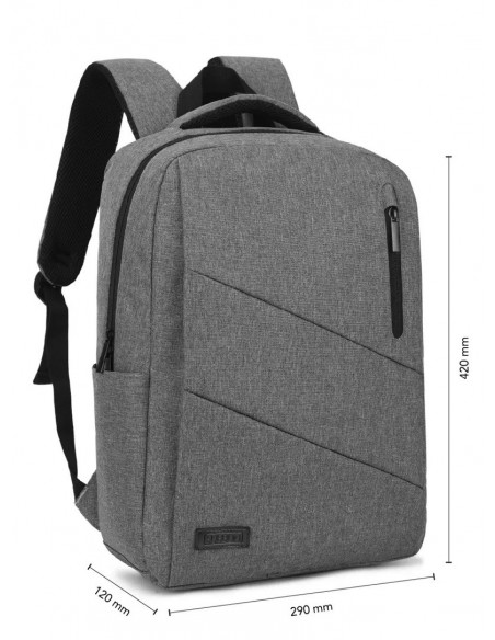 SUBBLIM City Backpack maletines para portátil 39,6 cm (15.6") Mochila Gris