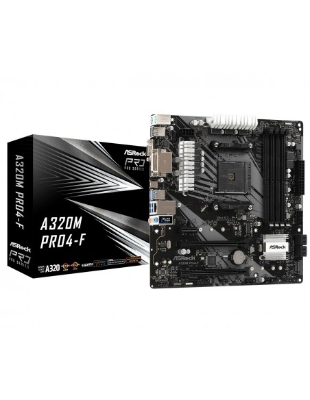 Asrock A320M Pro4-F AMD A320 Zócalo AM4 micro ATX