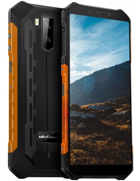 Ulefone Armor X5 14 cm (5.5") SIM doble Android 10.0 4G MicroUSB 3 GB 32 GB 5000 mAh Negro, Naranja