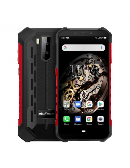 Ulefone Armor X5 14 cm (5.5") SIM doble Android 10.0 4G MicroUSB 3 GB 32 GB 5000 mAh Negro, Rojo