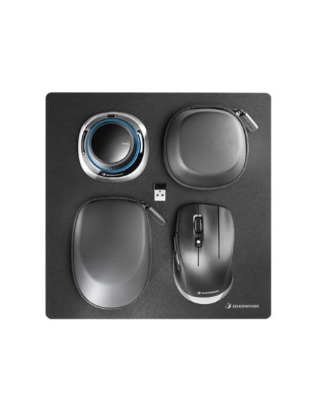 3Dconnexion SpaceMouse Wireless Kit 2 ratón Ambidextro RF Wireless+USB Type-A 6DoF