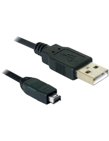 DeLOCK USB cable 2.0 mini 4-Pin Hirose 1,5m cable USB USB A USB B Negro