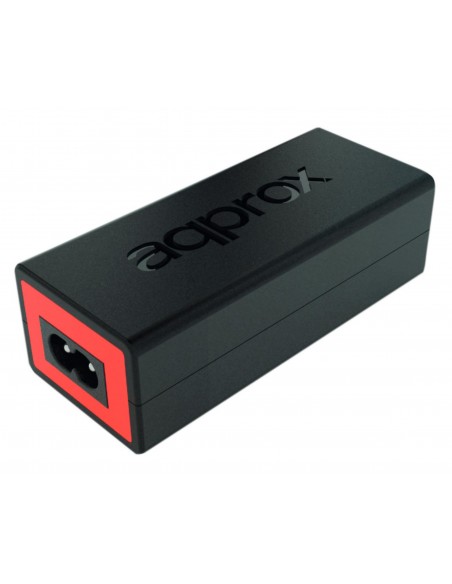 Approx AC ADAPTER PARA HP NOTEBOOK 65W 4.5x3mm adaptador e inversor de corriente Interior Negro, Rojo