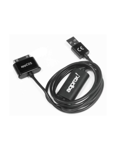 Approx appC05 cable de teléfono móvil Negro 1 m USB A Samsung 30-pin