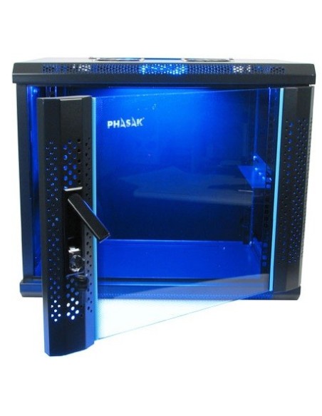 Phasak PHP 2115 armario rack 15U Bastidor de pared Negro