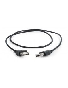 Gembird CC-USB2-AMAF-75CM 300-BK cable USB 0,75 m USB 2.0 USB A Negro