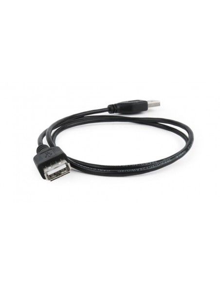 Gembird CC-USB2-AMAF-75CM 300-BK cable USB 0,75 m USB 2.0 USB A Negro