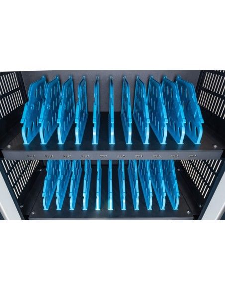 Digitus DN-45000 carrito y armario de dispositivo portátil Carro de gestión y carga para dispositivos portátiles Negro