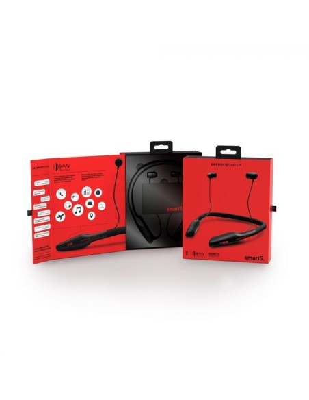 Energy Sistem BT Smart 5 Voice Assistant Auriculares Dentro de oído, Banda para cuello MicroUSB Bluetooth Negro
