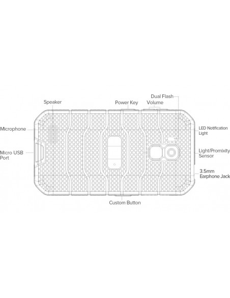 Ulefone Armor X7 Pro 12,7 cm (5") SIM doble Android 10.0 4G MicroUSB 4 GB 32 GB 4000 mAh Negro